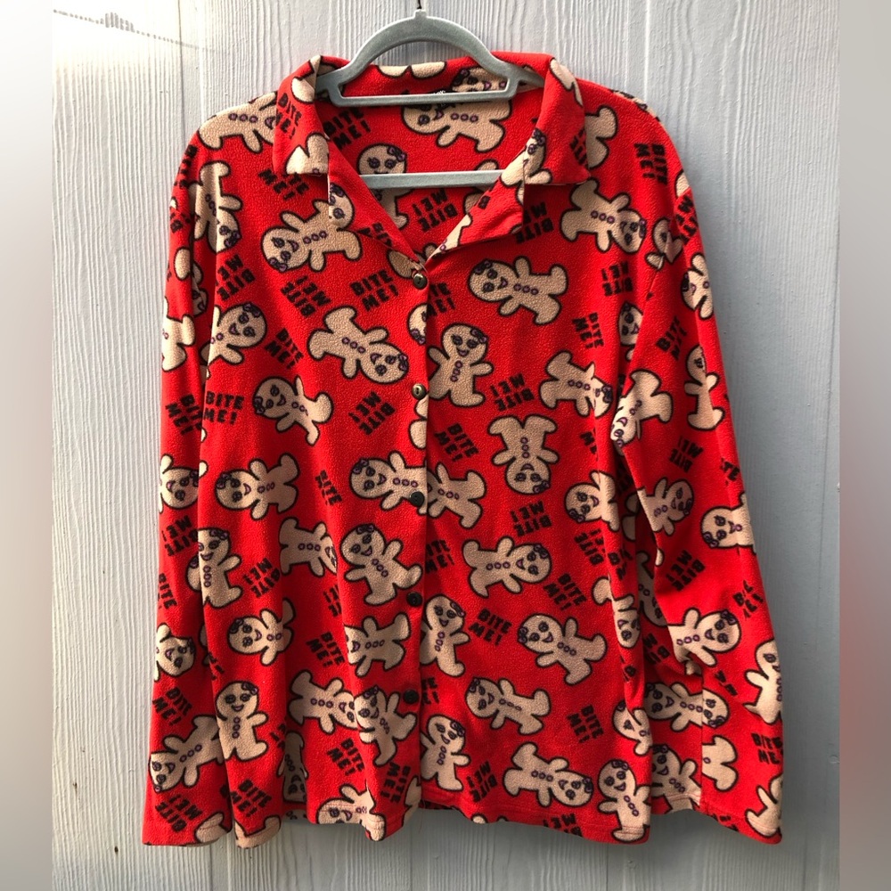 Gingerbread Girl Pajama Top